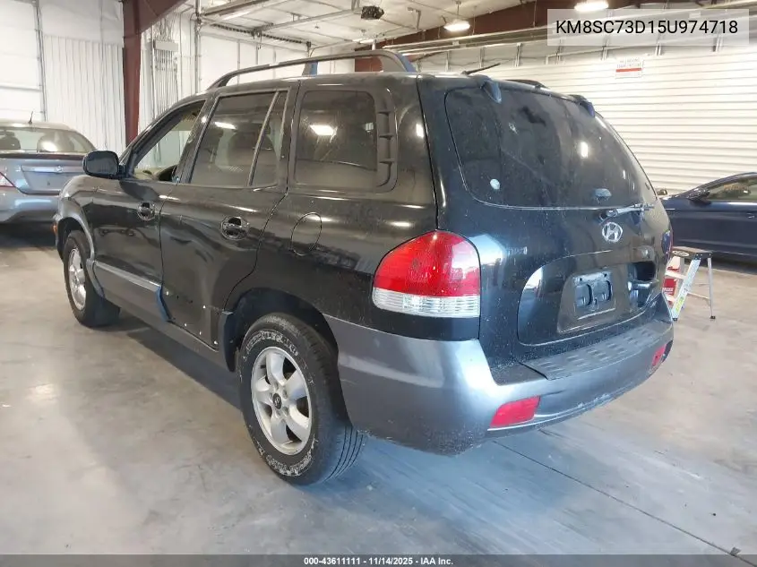KM8SC73D15U974718 2005 Hyundai Santa Fe Gls