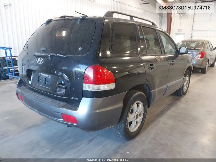 KM8SC73D15U974718 2005 Hyundai Santa Fe Gls