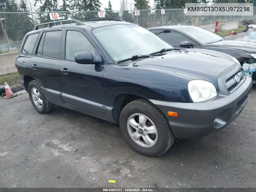 KM8SC13DX5U972298 2005 Hyundai Santa Fe Gls