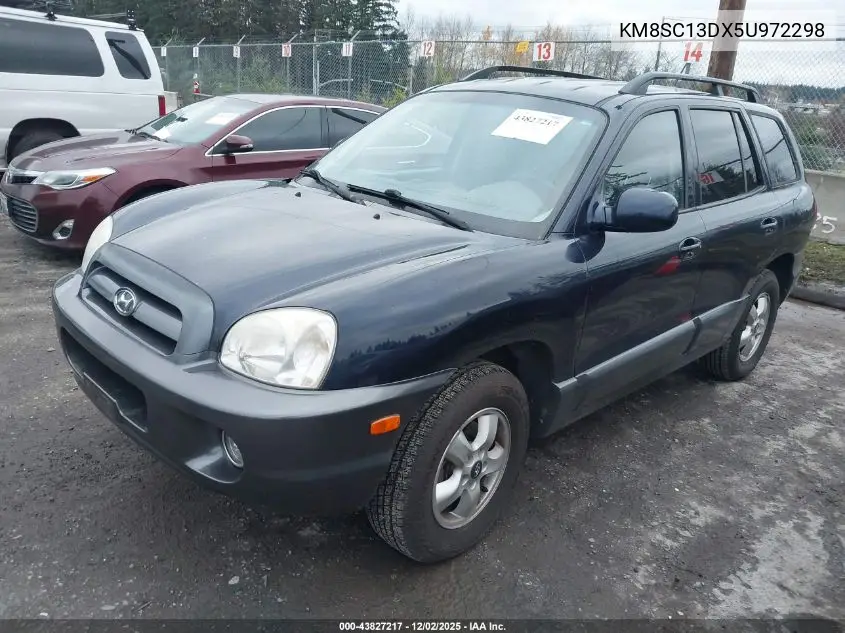 KM8SC13DX5U972298 2005 Hyundai Santa Fe Gls