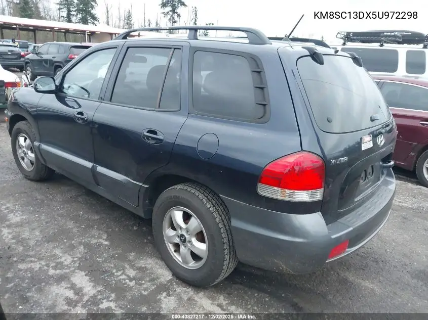 KM8SC13DX5U972298 2005 Hyundai Santa Fe Gls