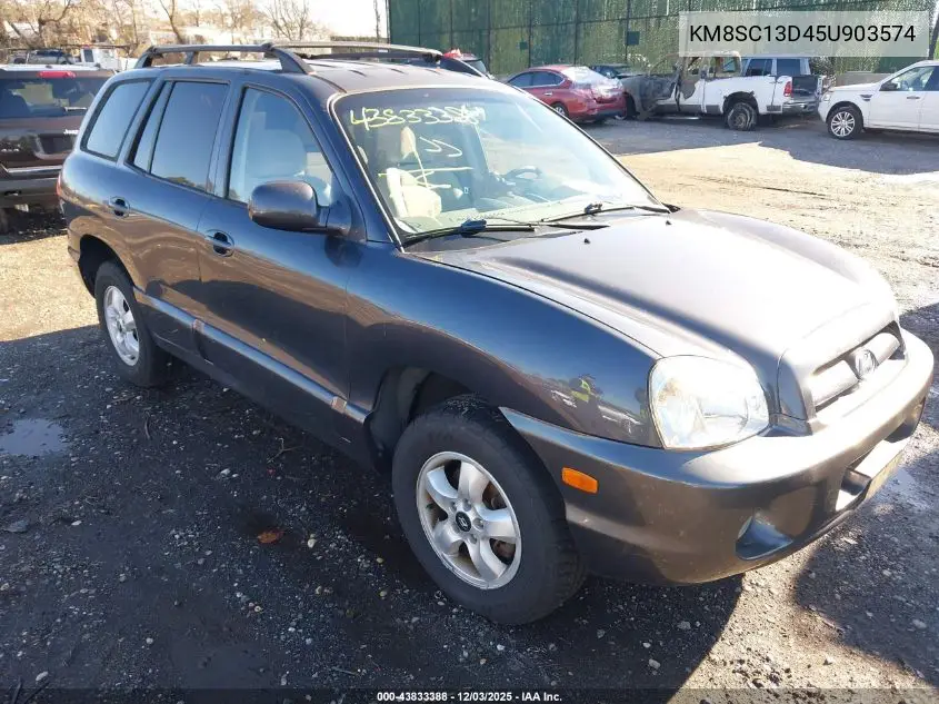 KM8SC13D45U903574 2005 Hyundai Santa Fe Gls