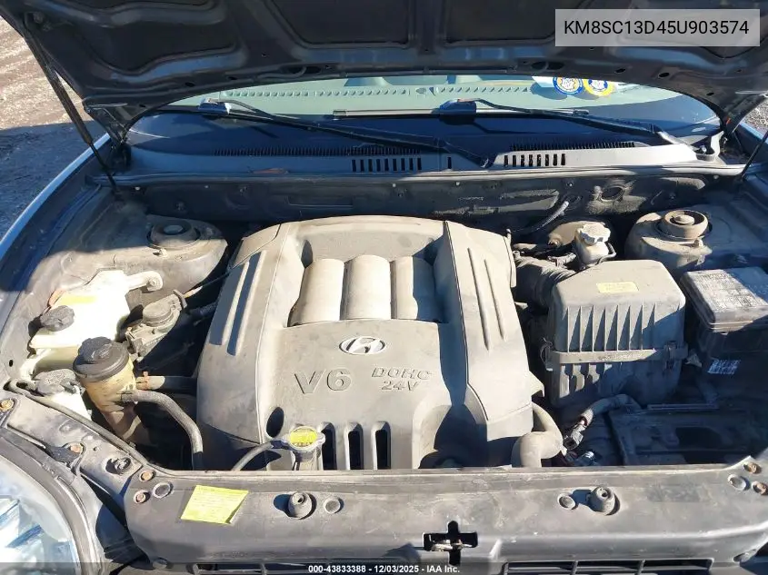KM8SC13D45U903574 2005 Hyundai Santa Fe Gls