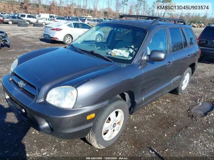 KM8SC13D45U903574 2005 Hyundai Santa Fe Gls