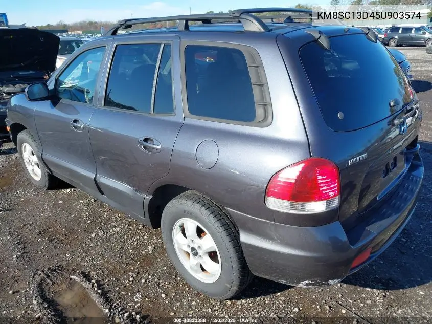 KM8SC13D45U903574 2005 Hyundai Santa Fe Gls