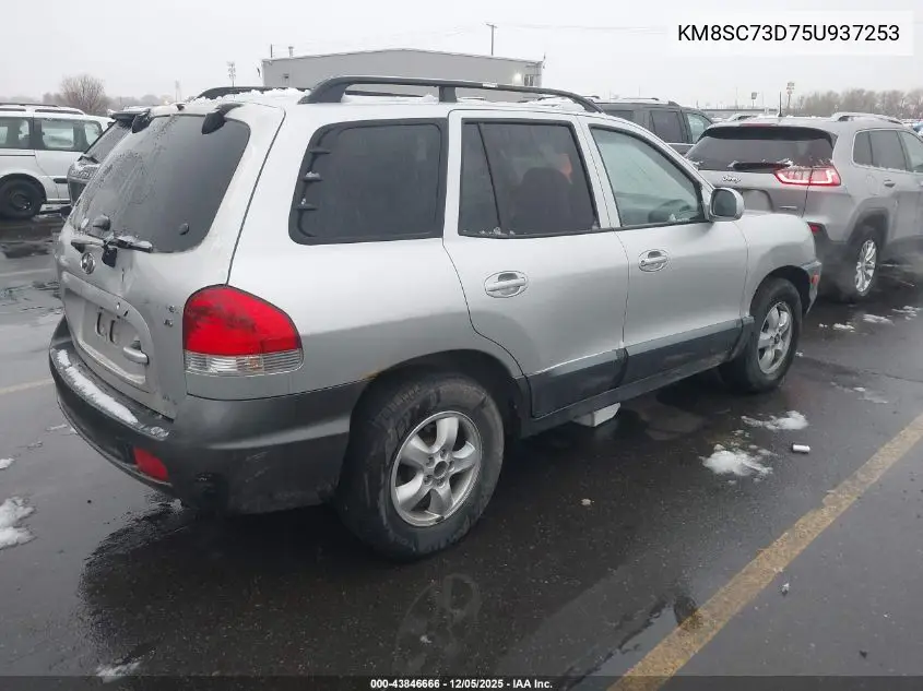 KM8SC73D75U937253 2005 Hyundai Santa Fe Gls