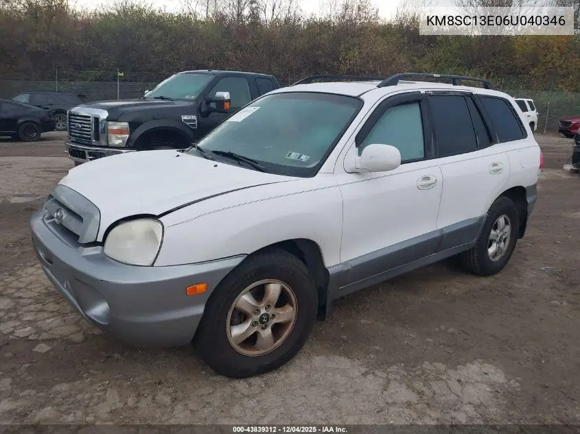 KM8SC13E06U040346 2006 Hyundai Santa Fe Gls/Limited