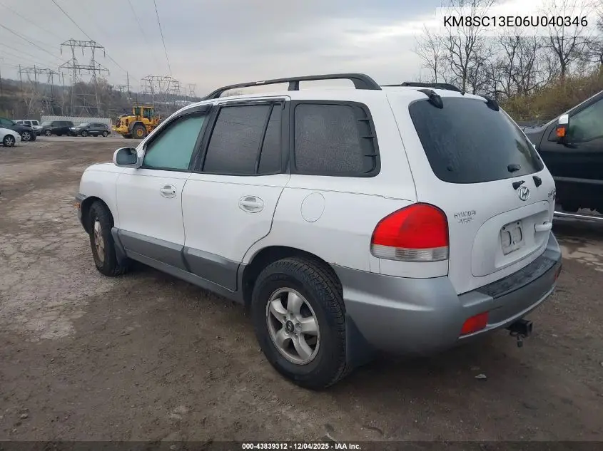 KM8SC13E06U040346 2006 Hyundai Santa Fe Gls/Limited