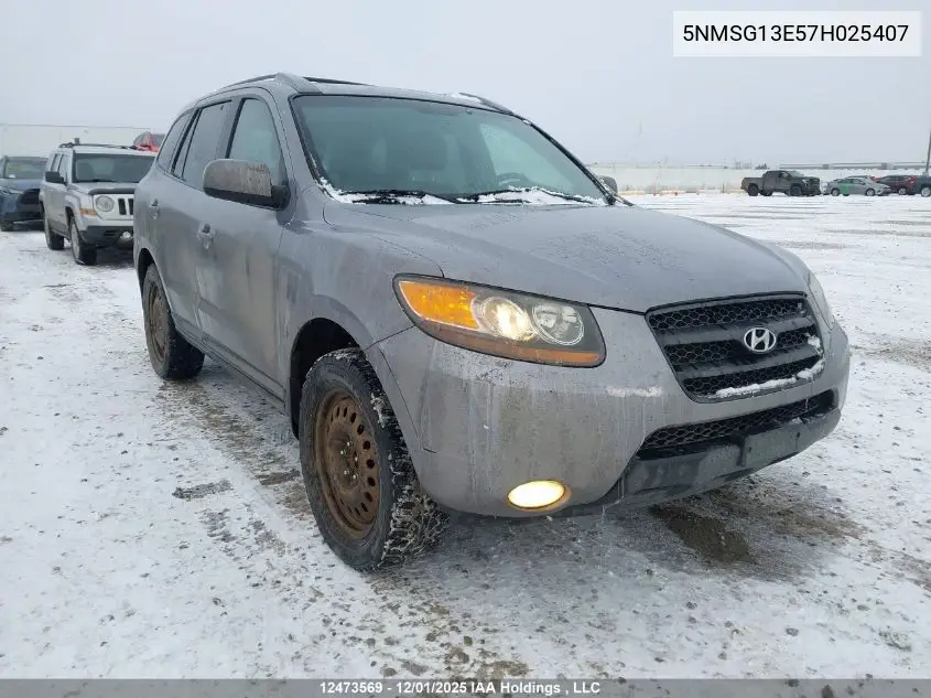 5NMSG13E57H025407 2007 Hyundai Santa Fe Gl