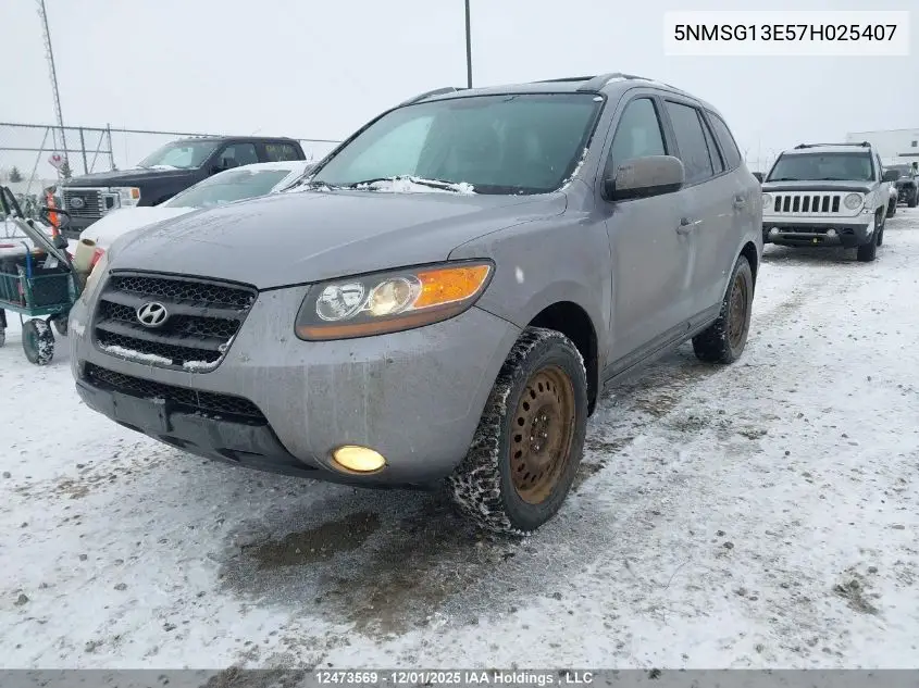 5NMSG13E57H025407 2007 Hyundai Santa Fe Gl