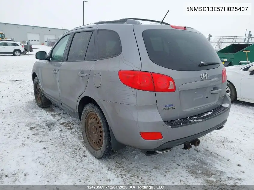 5NMSG13E57H025407 2007 Hyundai Santa Fe Gl