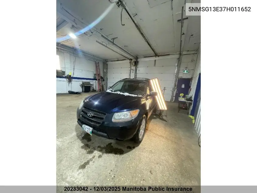 5NMSG13E37H011652 2007 Hyundai Santa Fe Gl