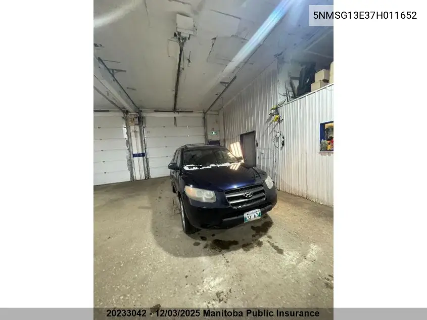 5NMSG13E37H011652 2007 Hyundai Santa Fe Gl