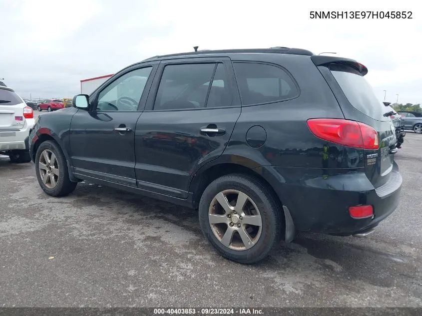 5NMSH13E97H045852 2007 Hyundai Santa Fe Limited/Se