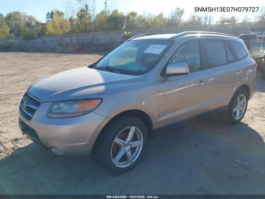 5NMSH13E07H079727 2007 Hyundai Santa Fe Limited/Se