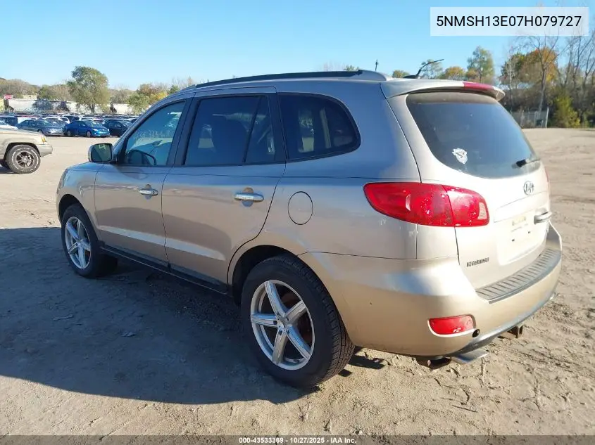 5NMSH13E07H079727 2007 Hyundai Santa Fe Limited/Se