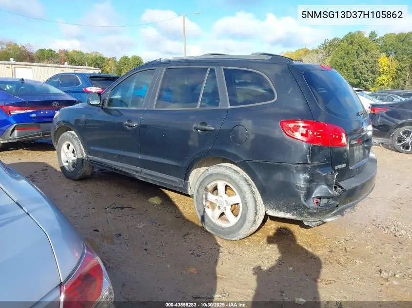 5NMSG13D37H105862 2007 Hyundai Santa Fe Gls