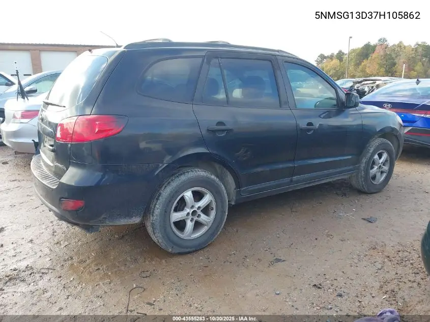 5NMSG13D37H105862 2007 Hyundai Santa Fe Gls