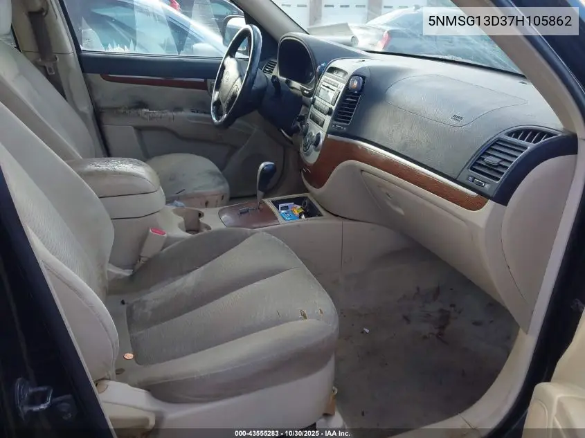 5NMSG13D37H105862 2007 Hyundai Santa Fe Gls