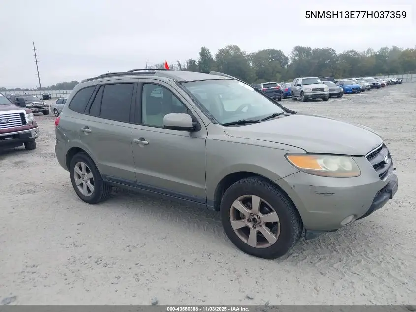 5NMSH13E77H037359 2007 Hyundai Santa Fe Limited/Se