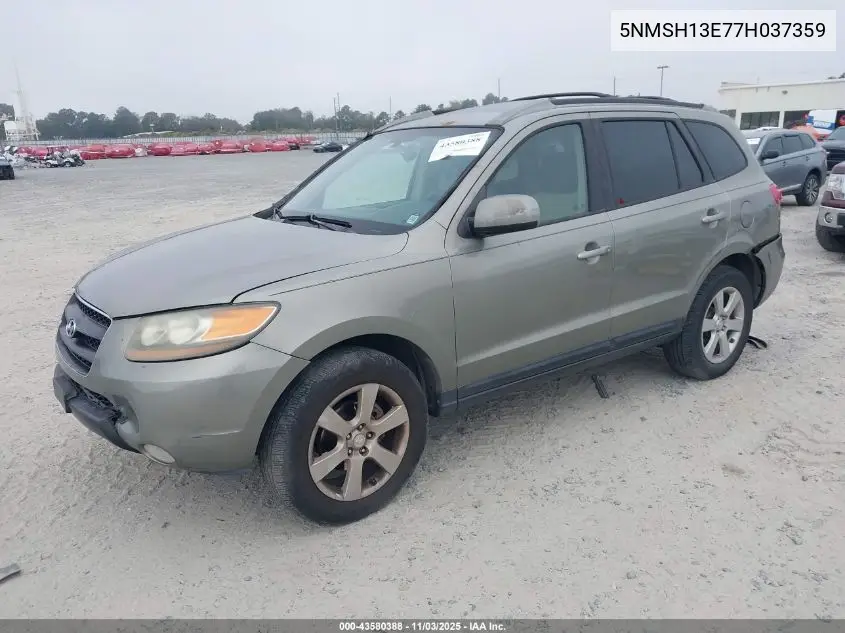 5NMSH13E77H037359 2007 Hyundai Santa Fe Limited/Se