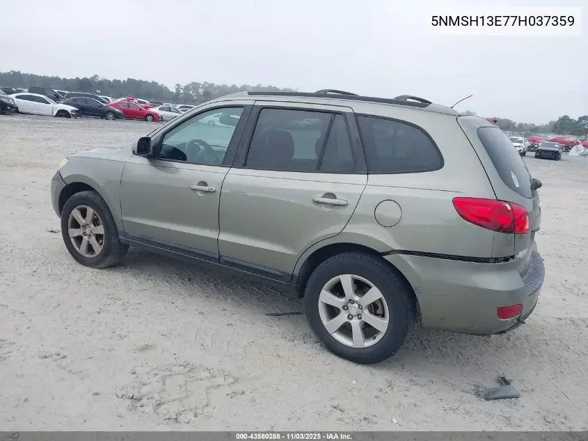 5NMSH13E77H037359 2007 Hyundai Santa Fe Limited/Se