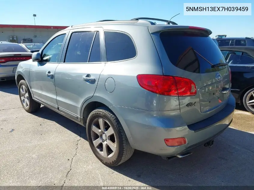 5NMSH13EX7H039459 2007 Hyundai Santa Fe Limited/Se
