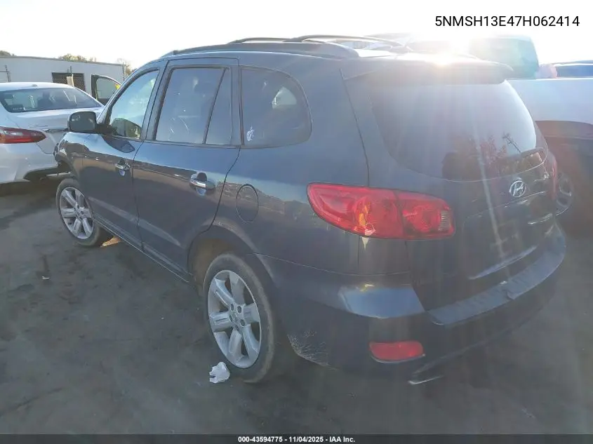 5NMSH13E47H062414 2007 Hyundai Santa Fe Limited/Se