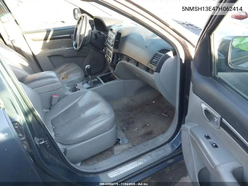 5NMSH13E47H062414 2007 Hyundai Santa Fe Limited/Se