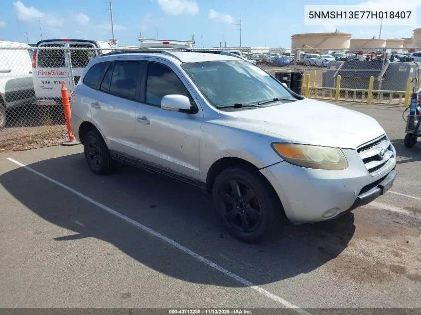 5NMSH13E77H018407 2007 Hyundai Santa Fe Limited/Se