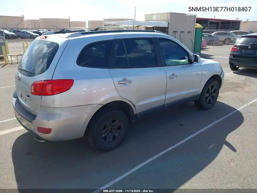 5NMSH13E77H018407 2007 Hyundai Santa Fe Limited/Se
