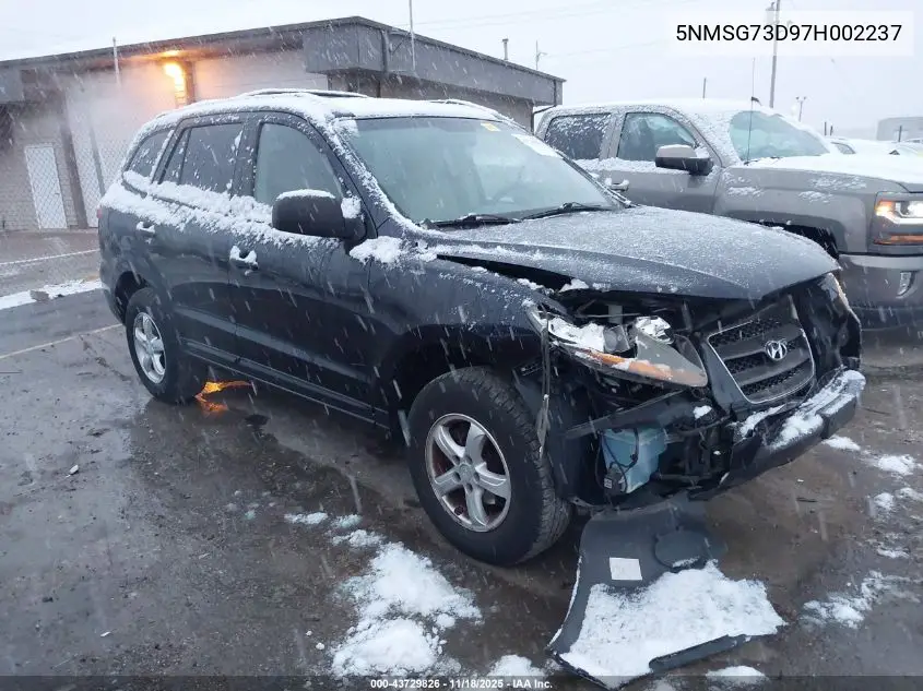 5NMSG73D97H002237 2007 Hyundai Santa Fe Gls