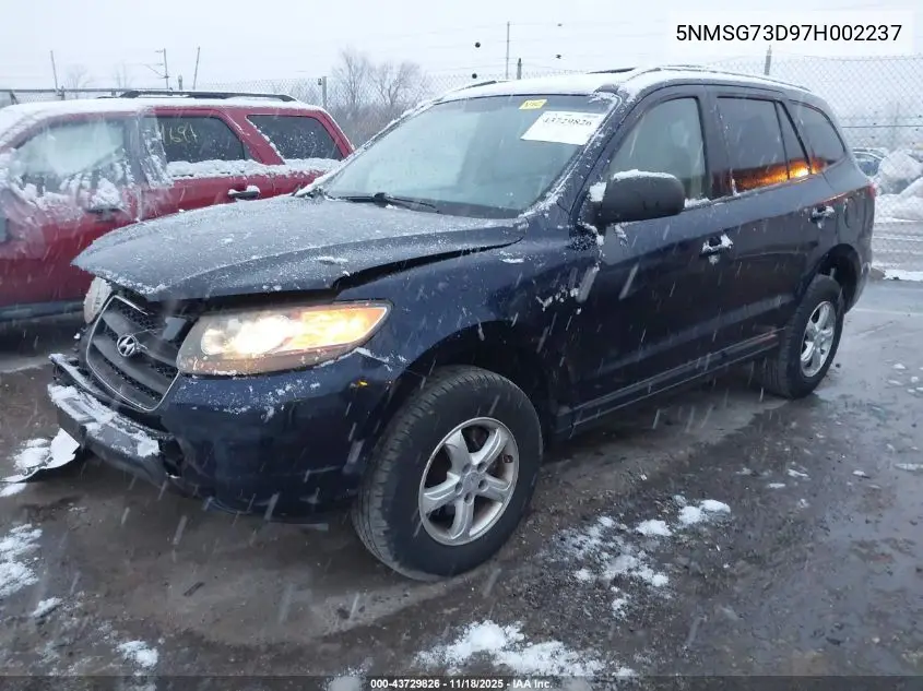 5NMSG73D97H002237 2007 Hyundai Santa Fe Gls