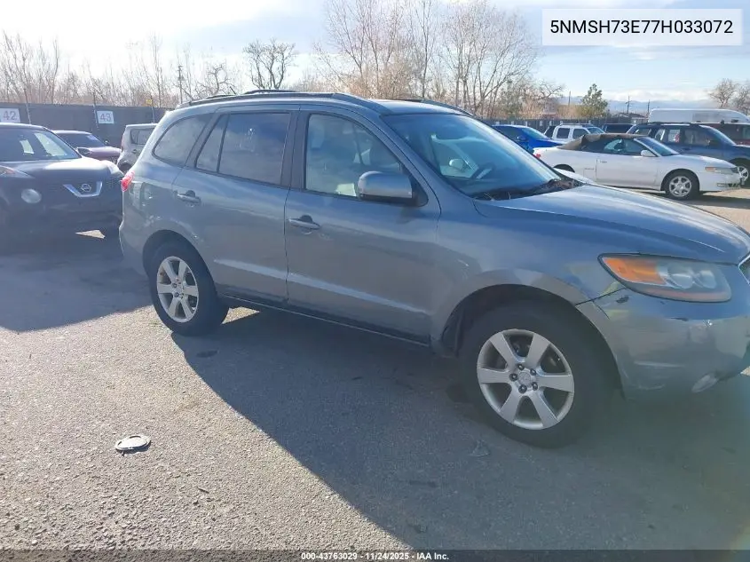 5NMSH73E77H033072 2007 Hyundai Santa Fe Limited/Se