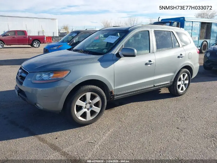 5NMSH73E77H033072 2007 Hyundai Santa Fe Limited/Se