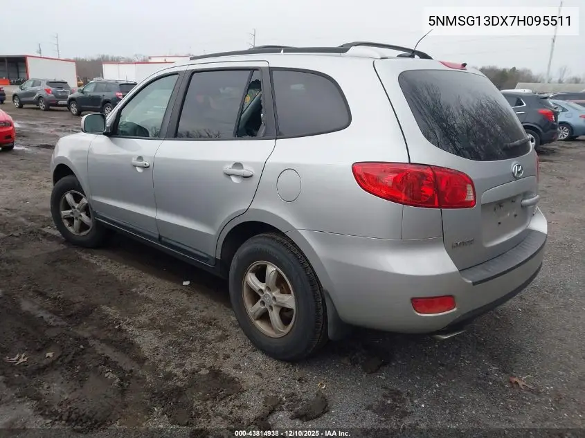 5NMSG13DX7H095511 2007 Hyundai Santa Fe Gls