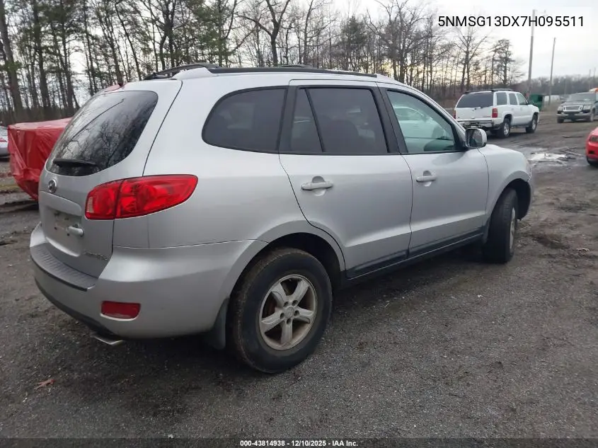 5NMSG13DX7H095511 2007 Hyundai Santa Fe Gls