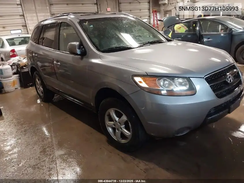 5NMSG13D77H105993 2007 Hyundai Santa Fe Gls