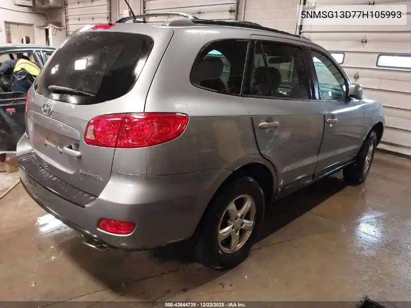 5NMSG13D77H105993 2007 Hyundai Santa Fe Gls