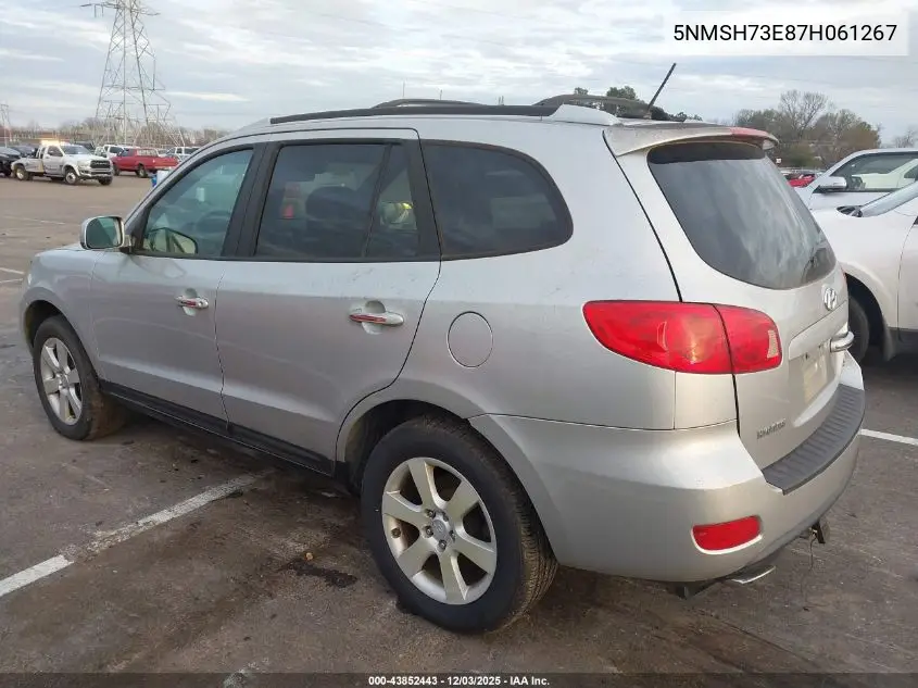 5NMSH73E87H061267 2007 Hyundai Santa Fe Limited/Se