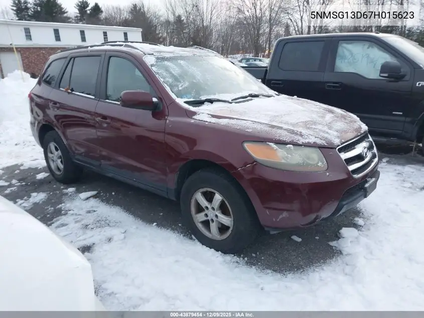 5NMSG13D67H015623 2007 Hyundai Santa Fe Gls