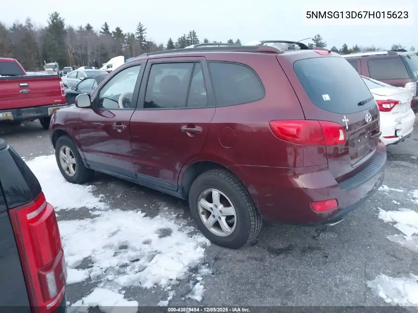 5NMSG13D67H015623 2007 Hyundai Santa Fe Gls