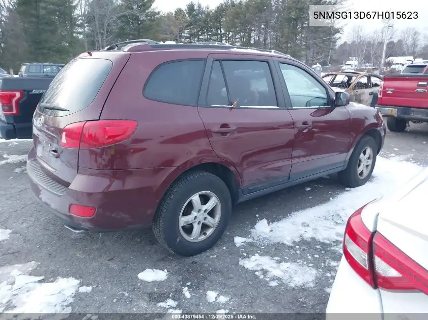 5NMSG13D67H015623 2007 Hyundai Santa Fe Gls