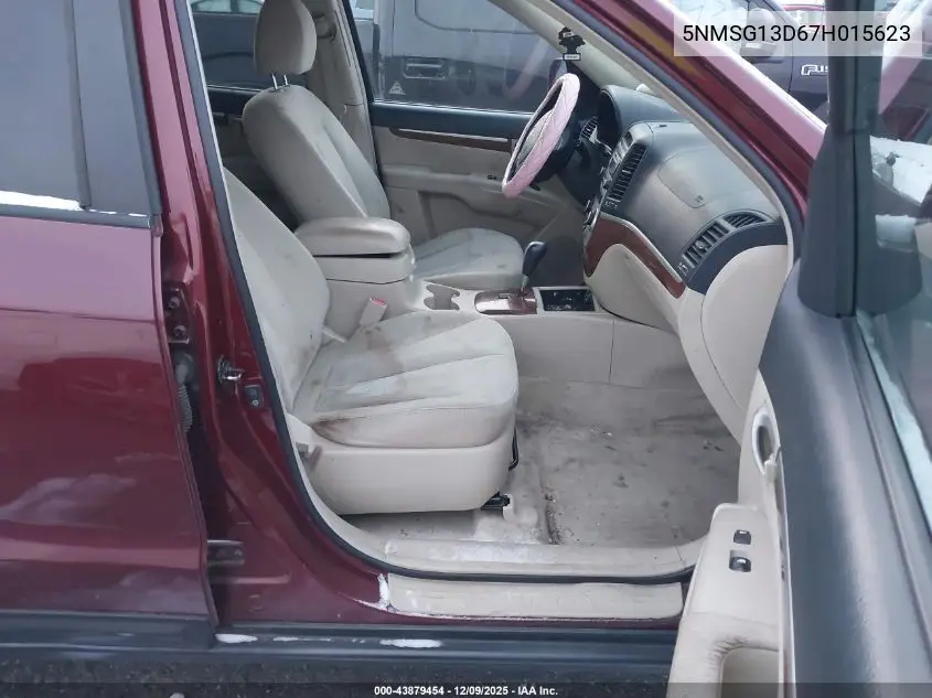 5NMSG13D67H015623 2007 Hyundai Santa Fe Gls