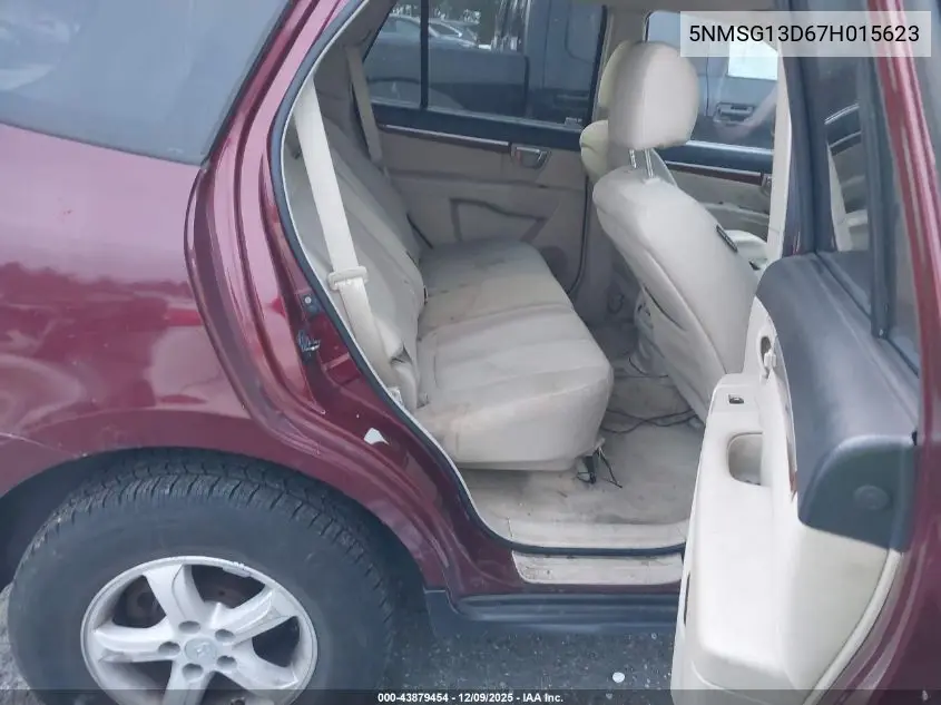 5NMSG13D67H015623 2007 Hyundai Santa Fe Gls