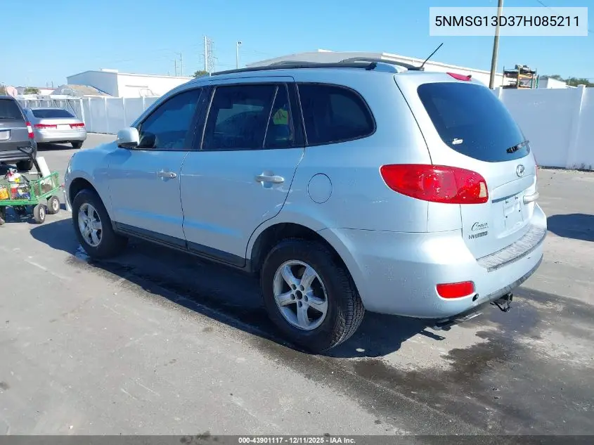 5NMSG13D37H085211 2007 Hyundai Santa Fe Gls
