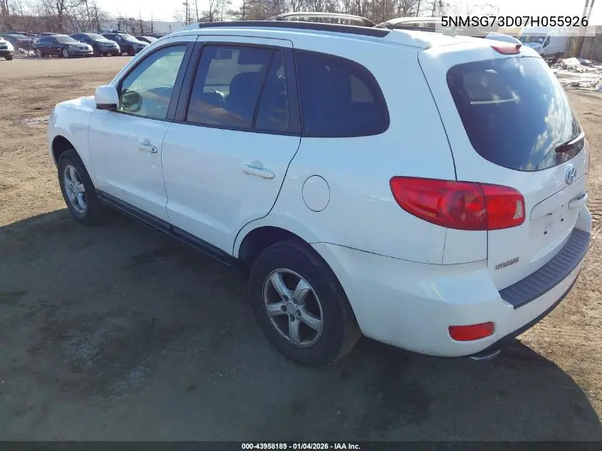 5NMSG73D07H055926 2007 Hyundai Santa Fe Gls