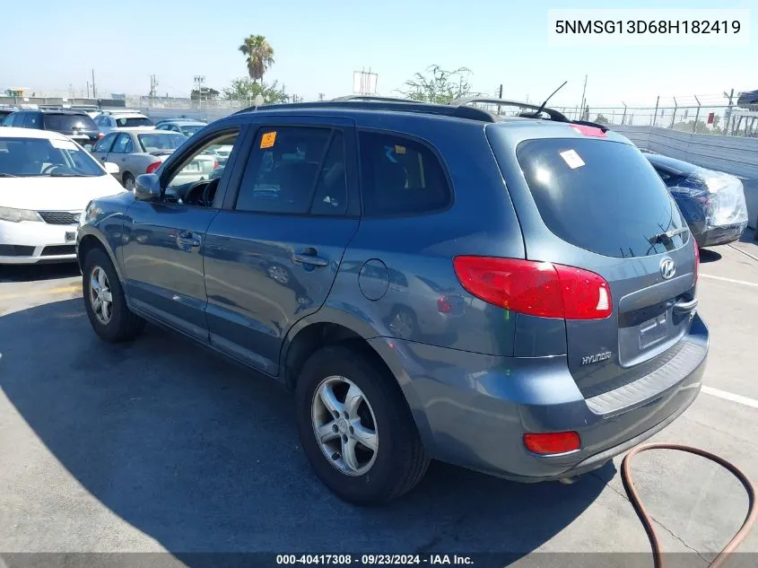 5NMSG13D68H182419 2008 Hyundai Santa Fe Gls