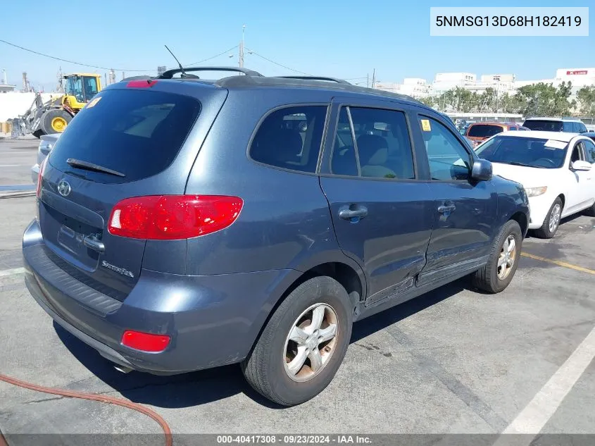 5NMSG13D68H182419 2008 Hyundai Santa Fe Gls