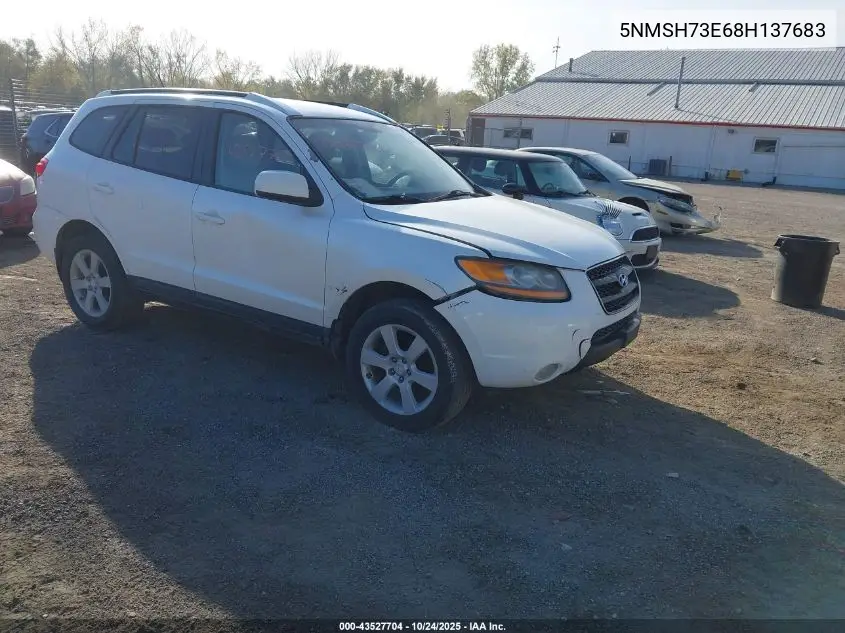 5NMSH73E68H137683 2008 Hyundai Santa Fe Limited/Se